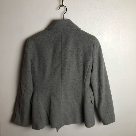 Calvin Klein double breasted grey classic peacoat - Picture 2 of 4